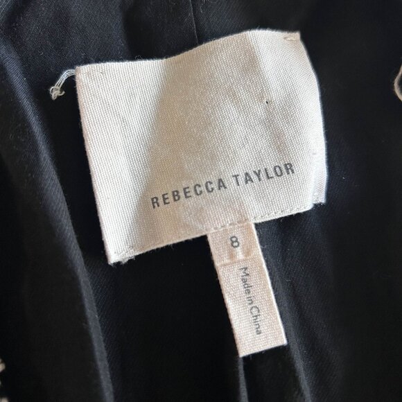 Rebecca Taylor Lurex Tweed Peplum Knit Blazer Jacket ASO Clary Fray - Picture 8 of 13